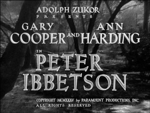 Peter Ibbetson title card