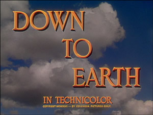 Down to Earth title card