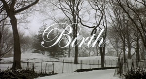 Birth title card